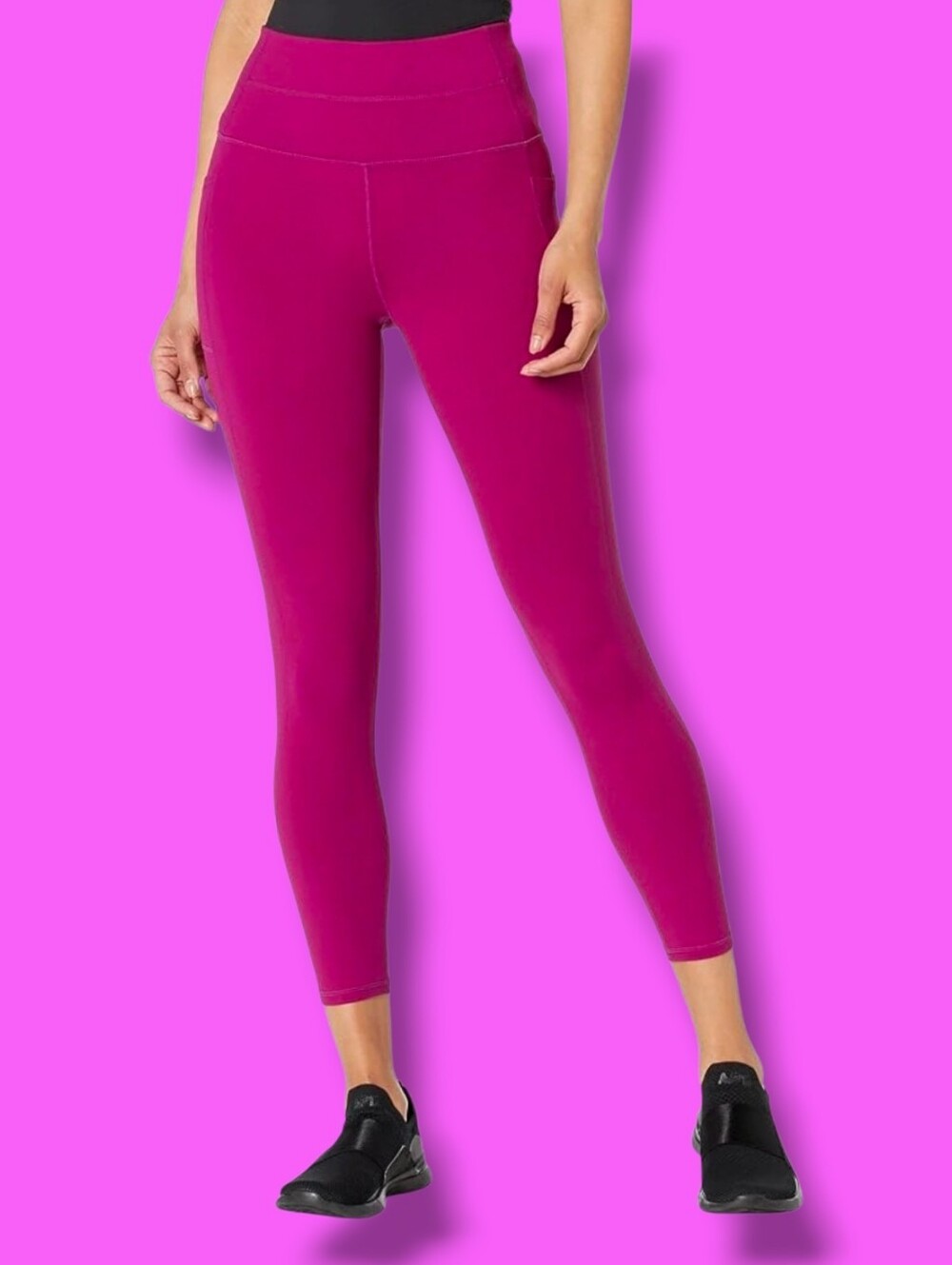 Skechers Women's Go Walk Magenta Pink High Waisted 7/8 Leggings 3XL